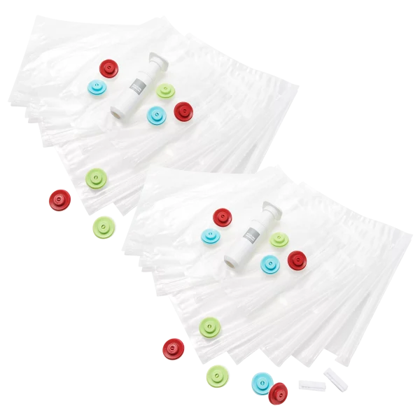 Kuhn Rikon 20-Piece Freezer Storage Bags with Zipper Closure