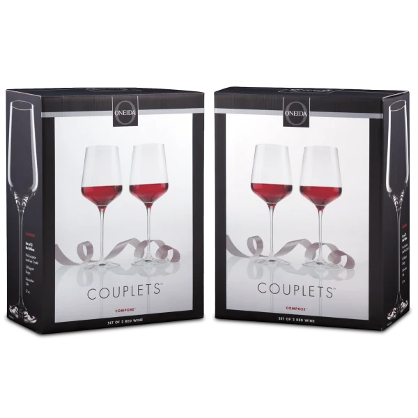 2-for-Tuesday: Oneida Compose Wine Glass Sets (Red, White, Flute, or Stemless)