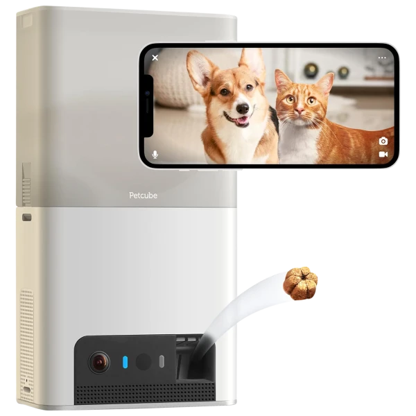 Petcube Bites 2 Lite Interactive WiFi Pet Monitoring & Treat Dispensing Machine
