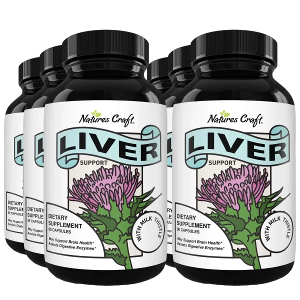 6-Pack: Nature's Craft Liver Cleanse Detox & Repair Formula (6-month supply)