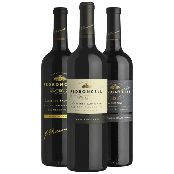 Assortment of Pedroncelli Cabernet Sauvignons