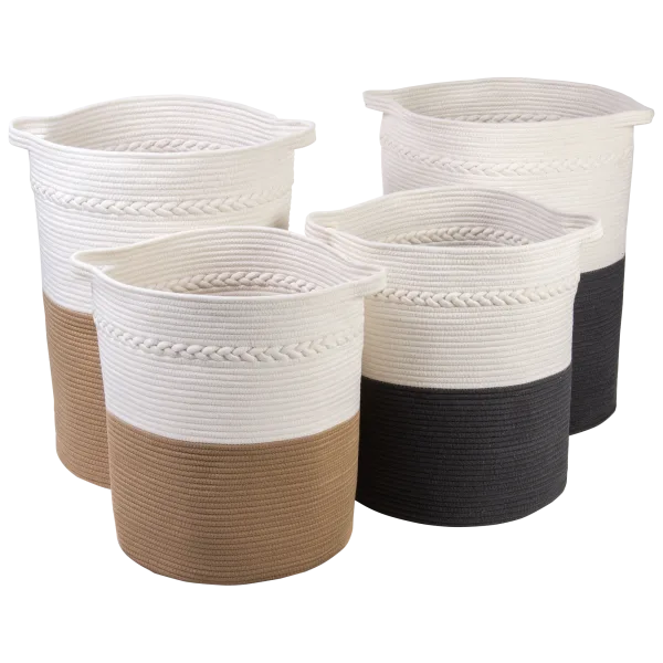 2-Pack: StoreSmith 2-Tone Rope Baskets