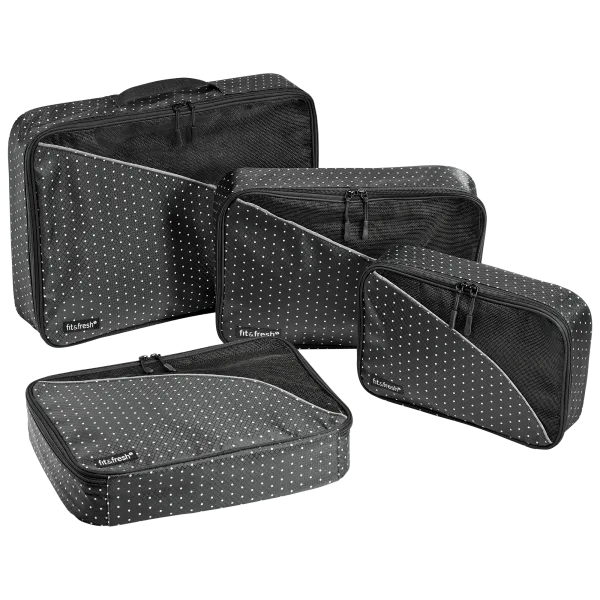 4-Pack: Fit & Fresh Packing Cubes
