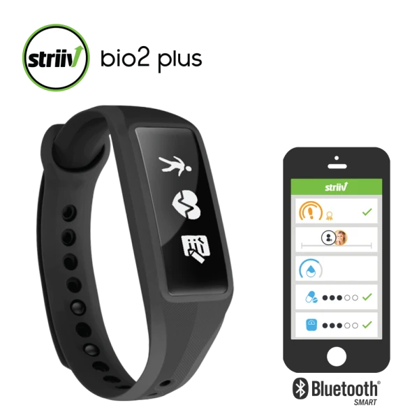 Striiv Fusion Bio2 Plus Fitness Smartwatch with Heart Rate Monitoring