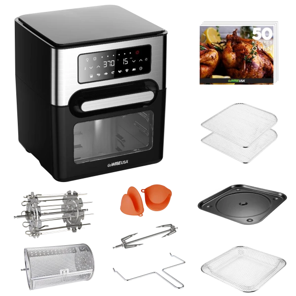 GoWise USA 12.7 QT Air Fryer Oven Select with Accessory Kit