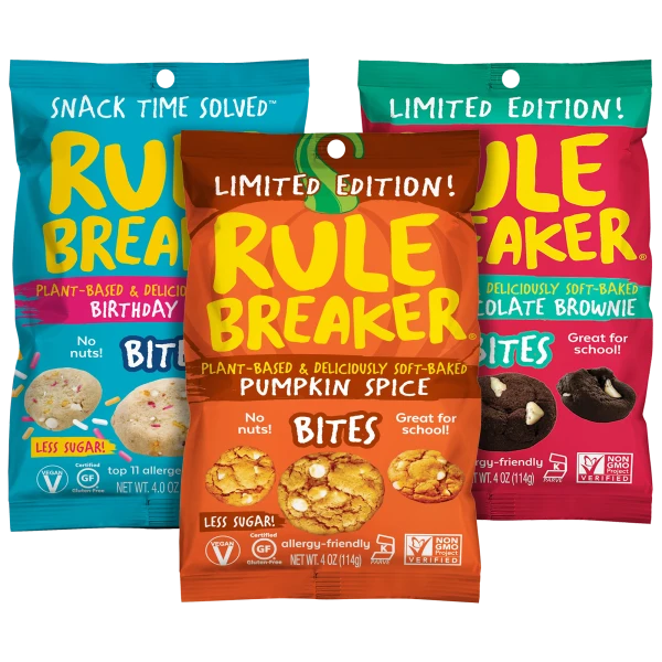 Pick-Your-12-Pack: Rule Breaker Plant-Based Gluten-Free Snack Bites