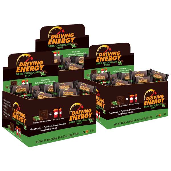 90-Pack: ZenEvo Driving Energy Mint Dark Chocolates with Caffeine