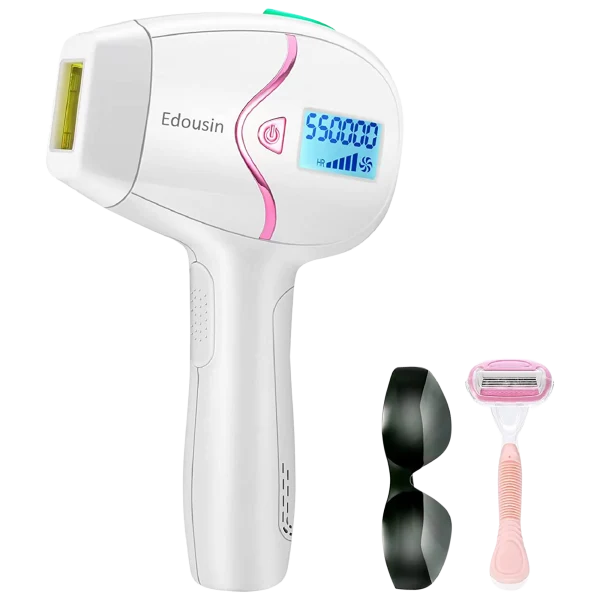Edousin Permanent Laser Hair Removal Device for Men & Women