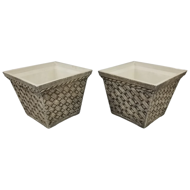 The Square Washed Sandstone Planters