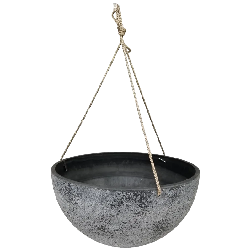 The Speckled Gray Hanging Planter