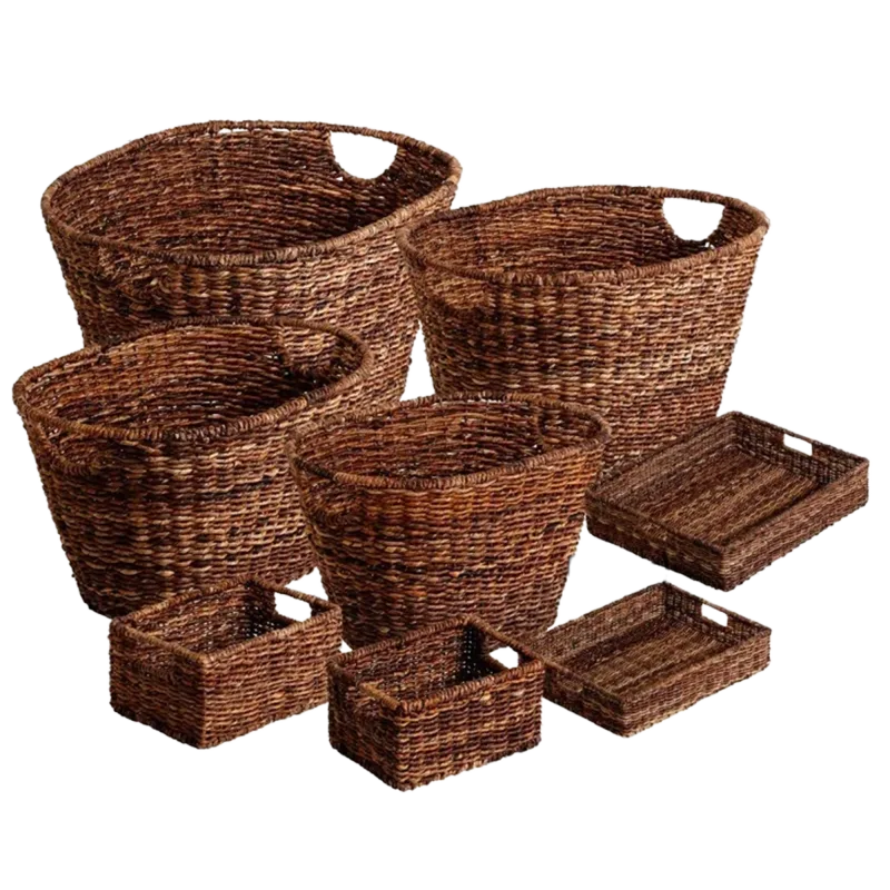 The 13-Piece Handwoven Basket Set