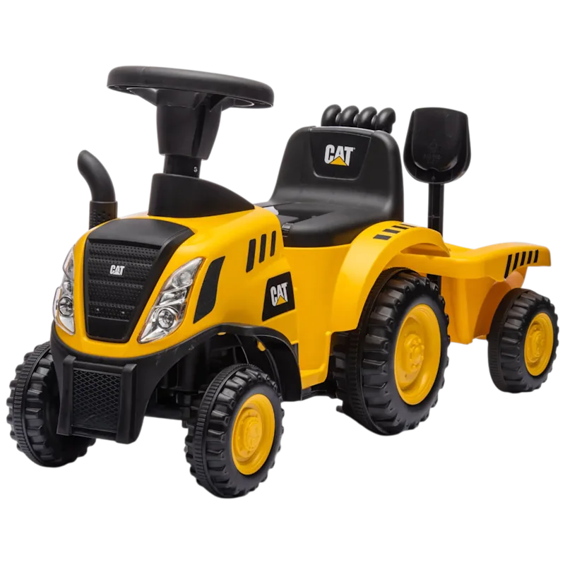The CAT Tractor Ride-On With Trailer