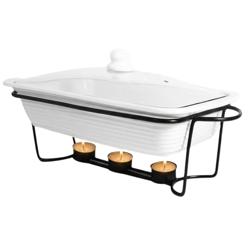 Le Regalo 3-Piece Bake & Serve Food Warmer Set