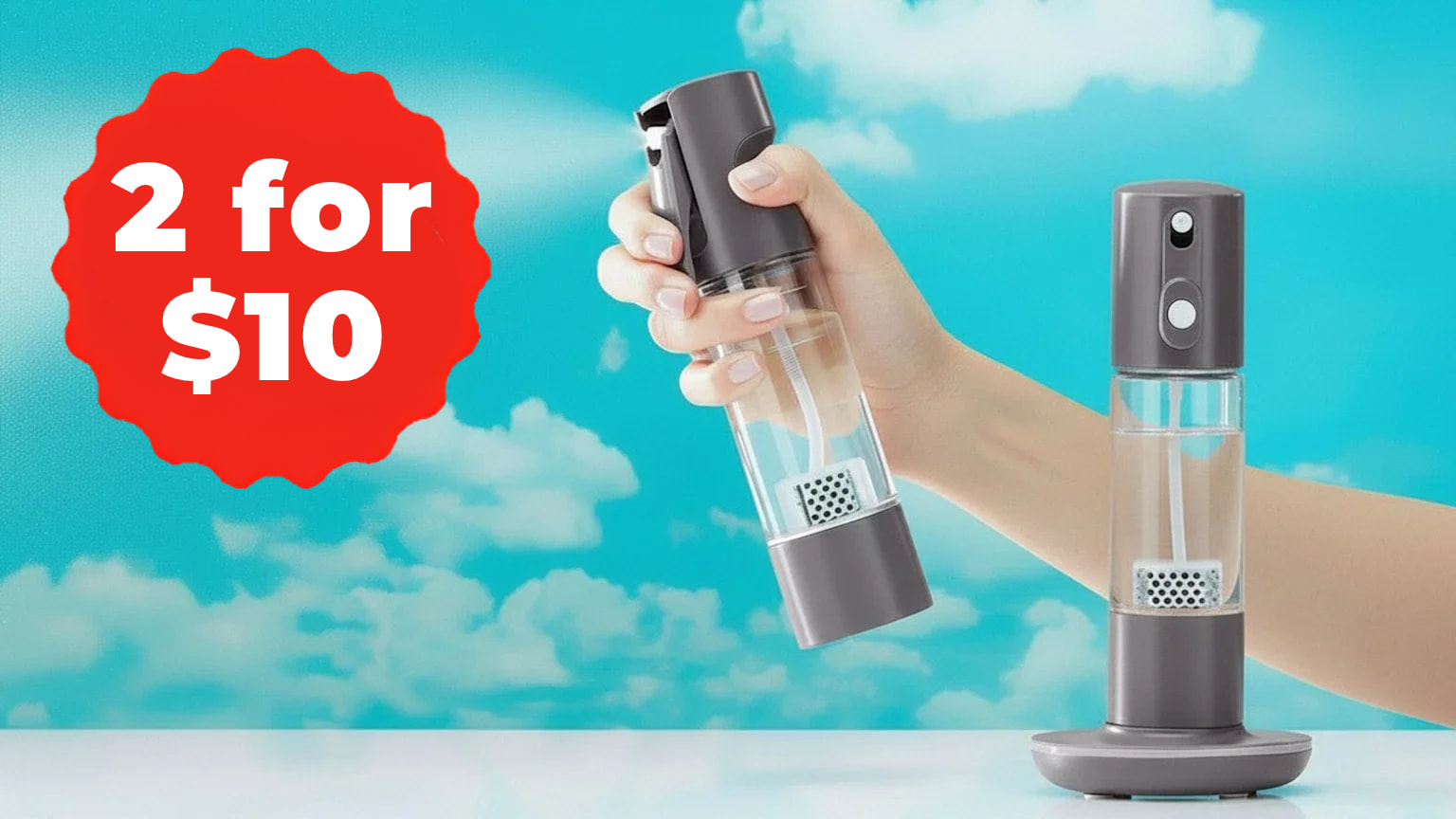 The Two-Pack of Non-Toxic 3-In-1 Disinfectant Spray