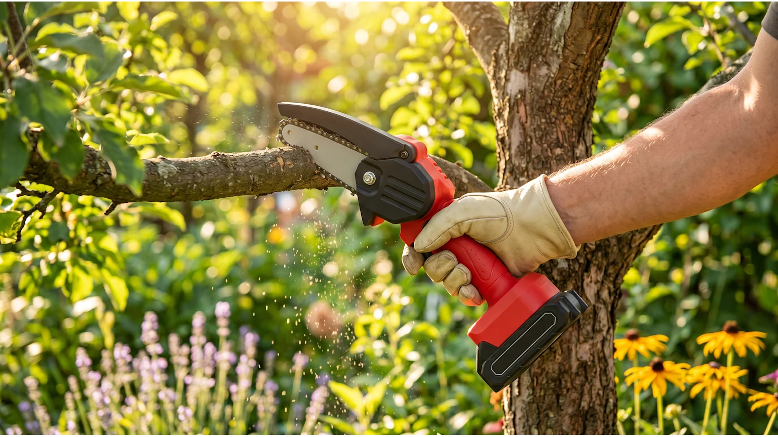 The Cordless Mini Chainsaw