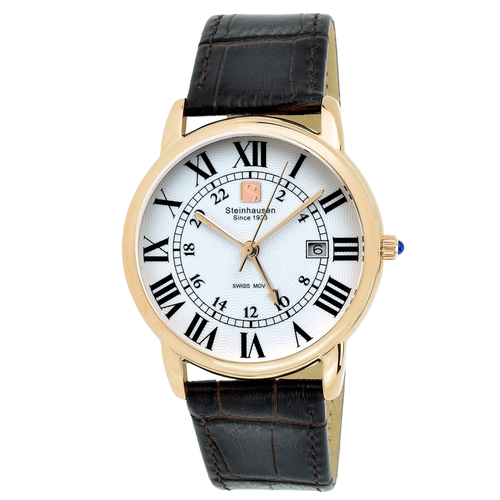 #S0722 (Rose Gold-Case | White-Dial | Black-Band)