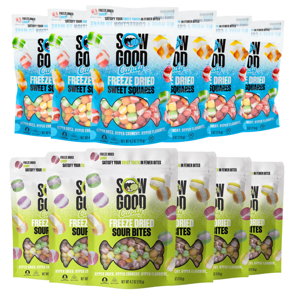 Sour Bites + Sweet Squares