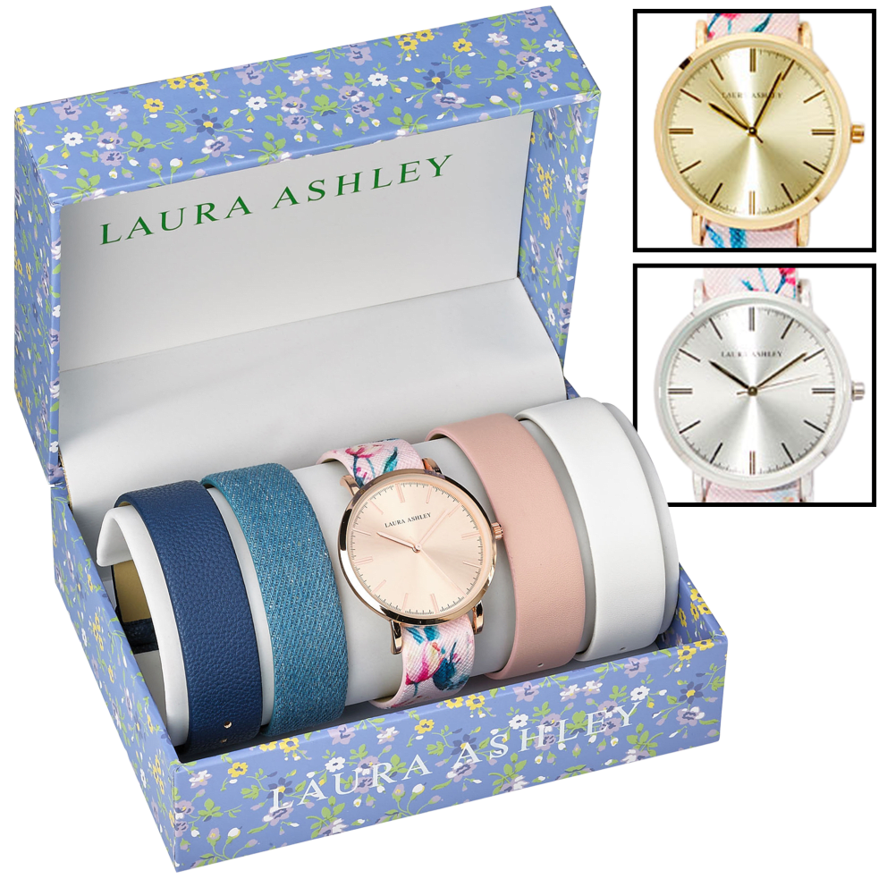 LAURA ASHLEY 時計アクセサリーケース Meh: Laura Ashley Watches with Interchangeable Bands
