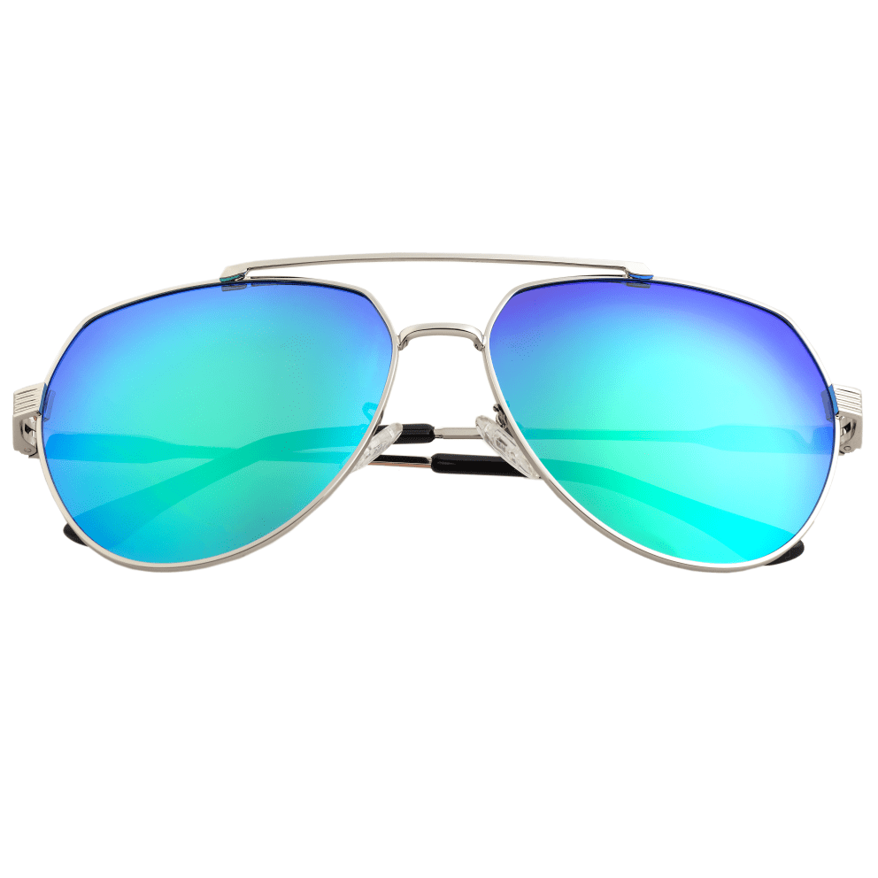 Silver/Blue-Green