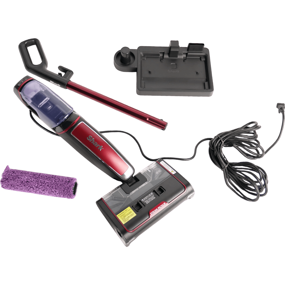 Includes a spare brushroll and storage dock