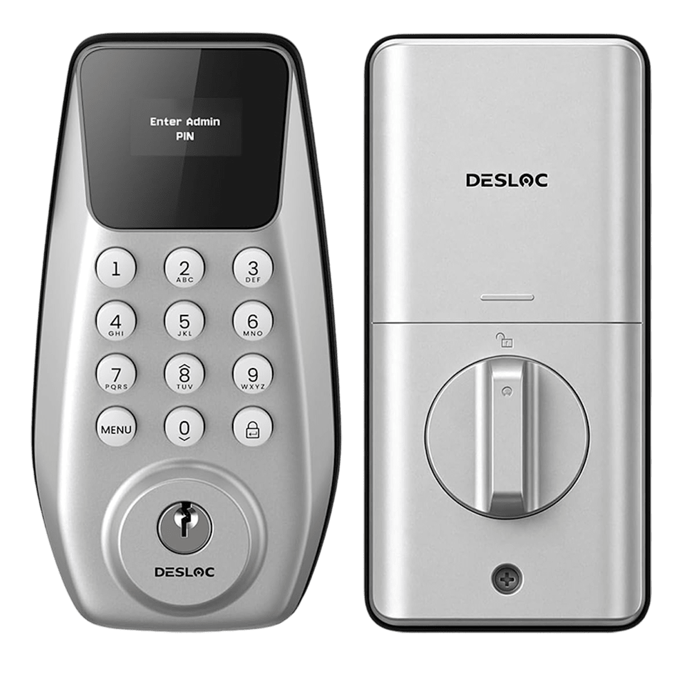 Installs in minutes with a screwdriver on standard deadbolt doors