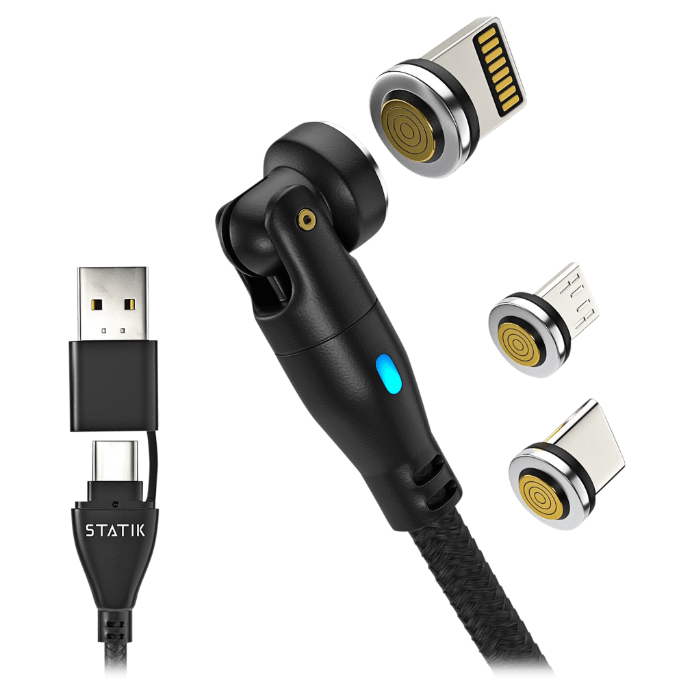 Magnetic design offers quick & effortless connection to various devices, making it compatible with multiple gadgets