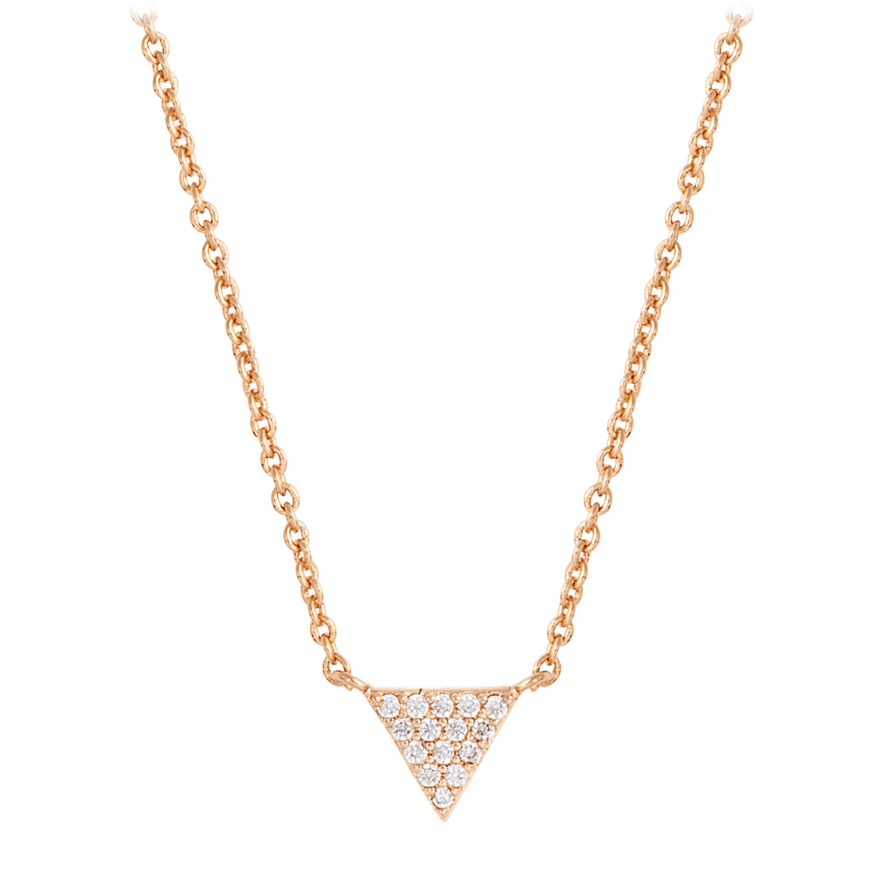 Rose Gold Clear Stone