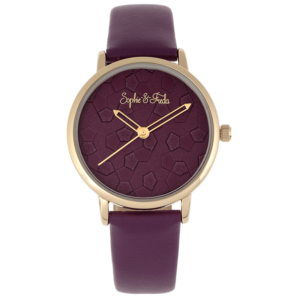Gold/Purple with Leather Band