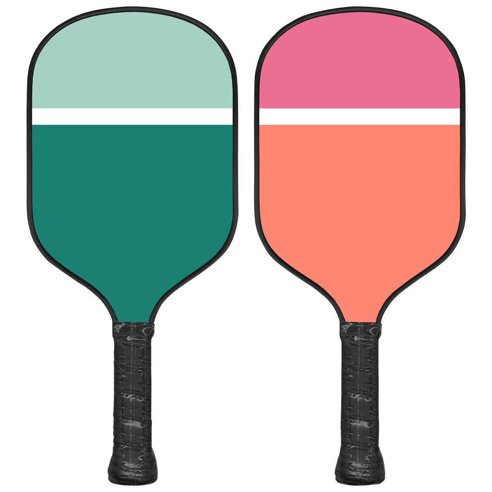 Green Tonal Colorblock & Pink/Orange Colorblock