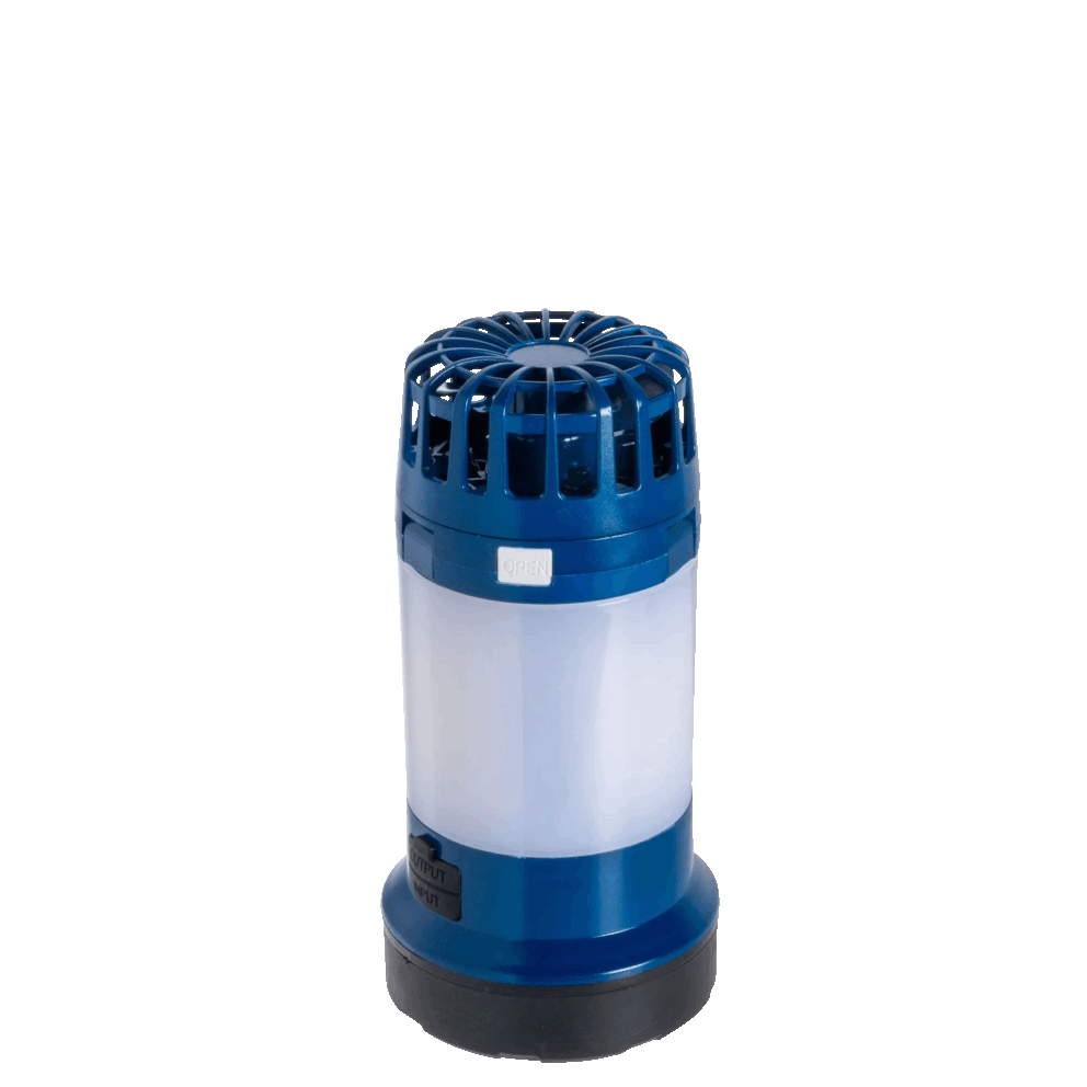 A lantern, fan, & emergency light—all in one