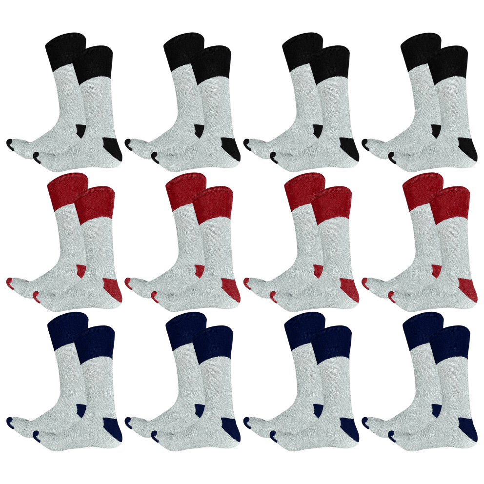 12-Pack: Black-Red-Navy