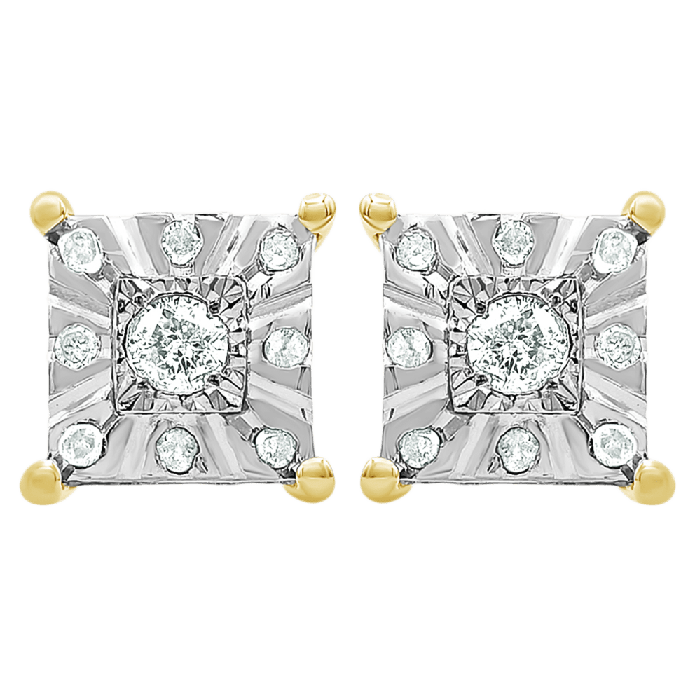 Square, 14K Gold