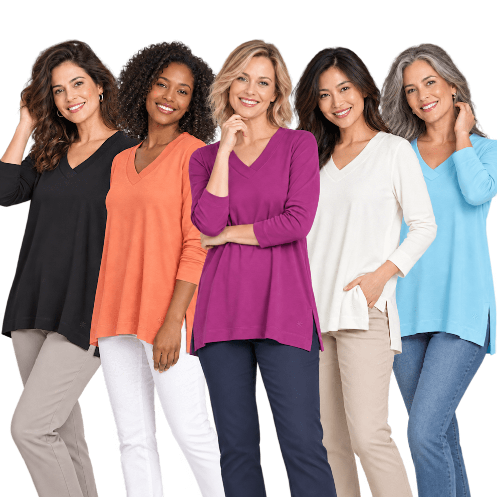 Side Slits Add Comfortable Movement and a Relaxed Finish