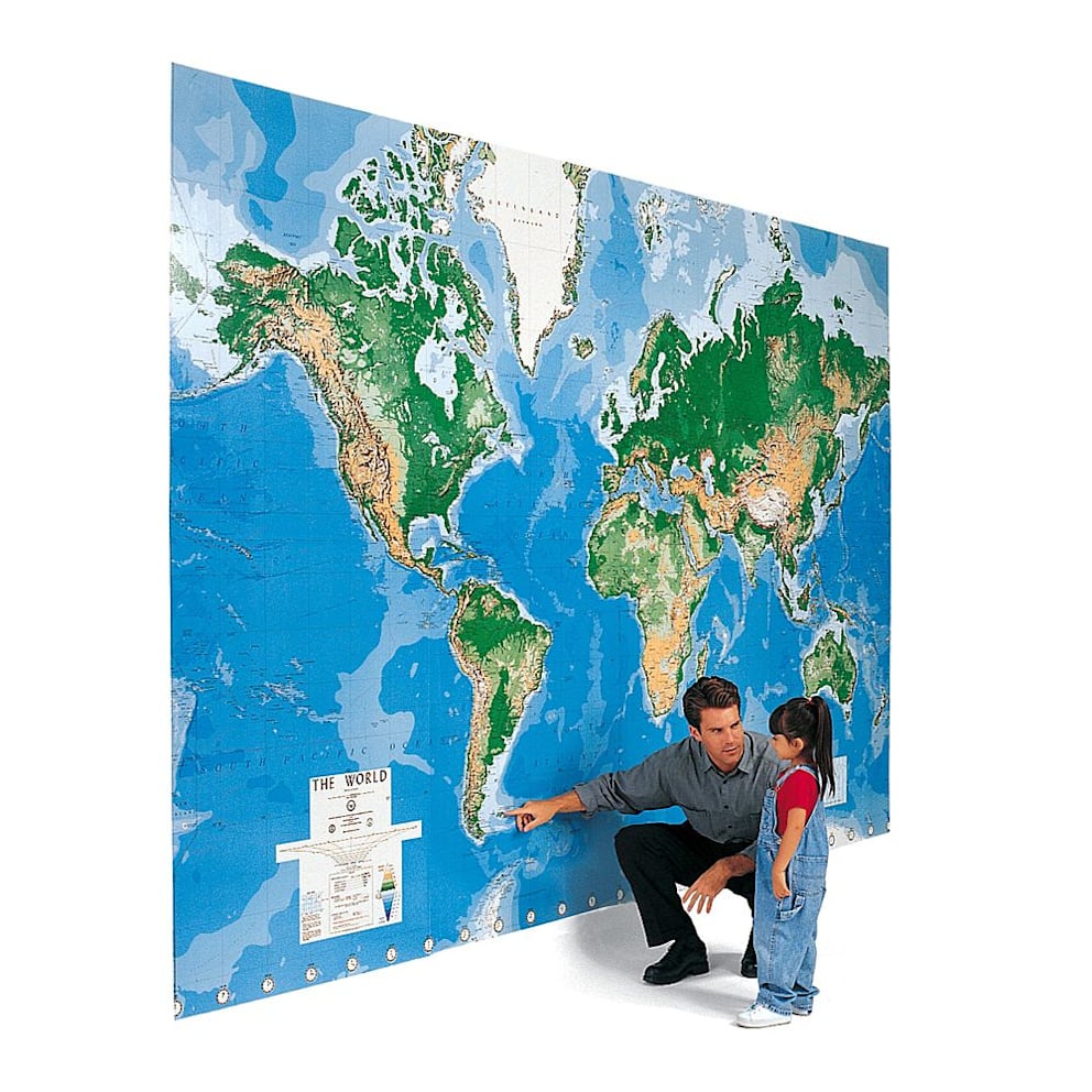 The World's Largest Write-On Map Mural