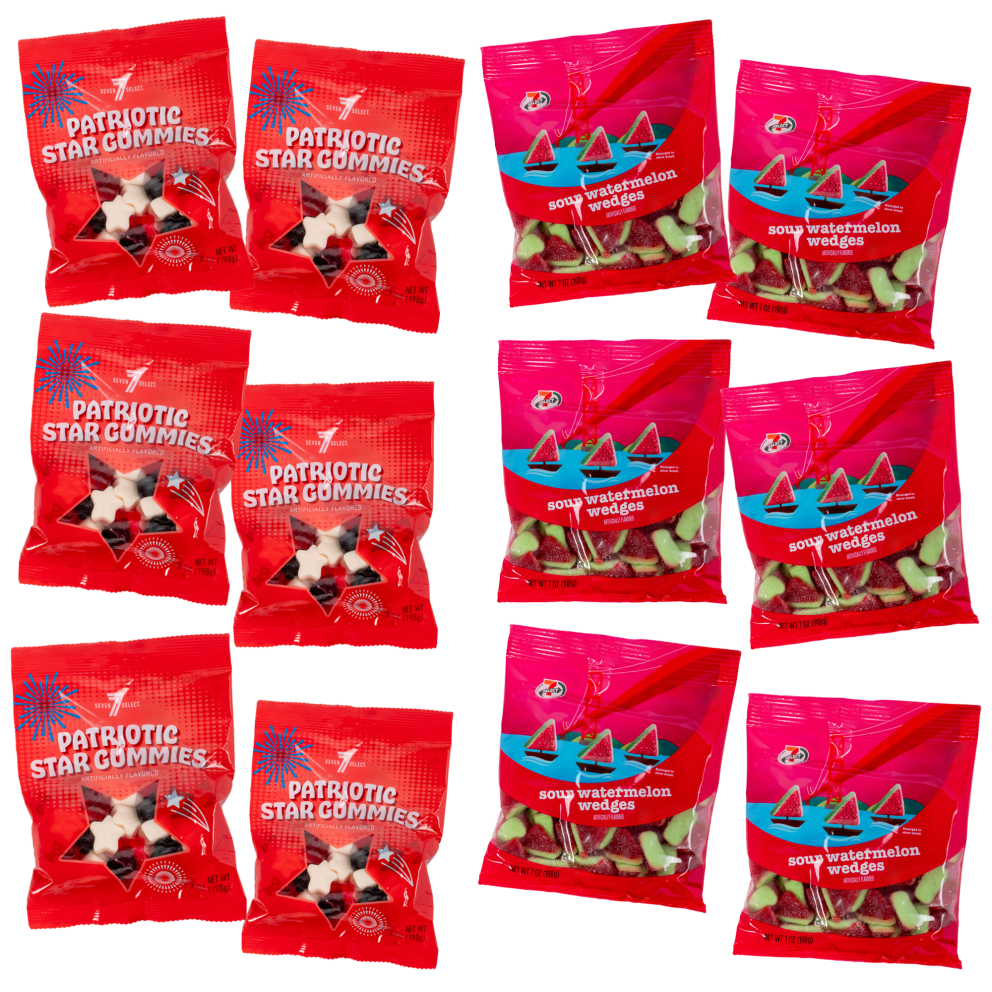Watermelon Wedges + Patriotic Stars