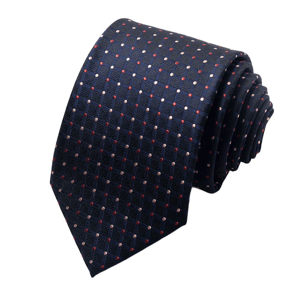 Navy Grid Dot