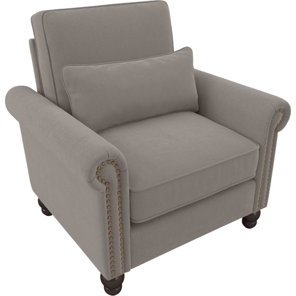 Beige Herringbone Fabric