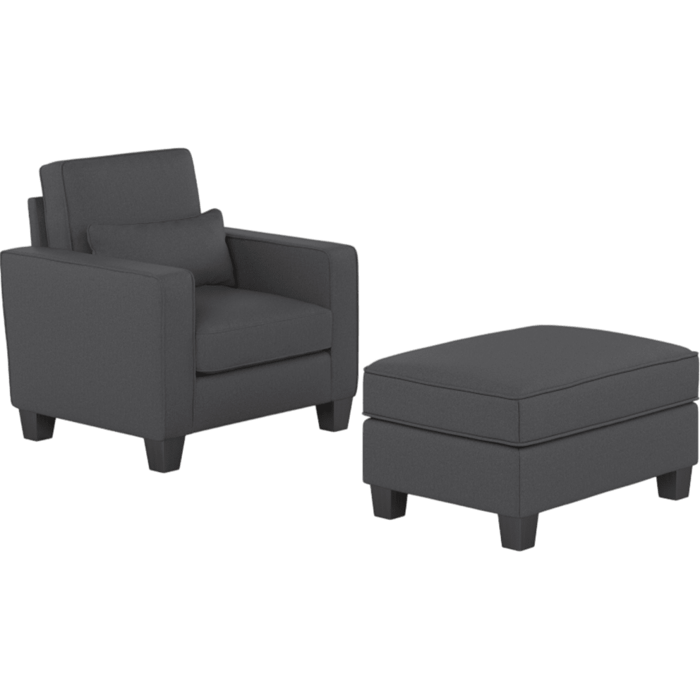 Charcoal Gray Herringbone
