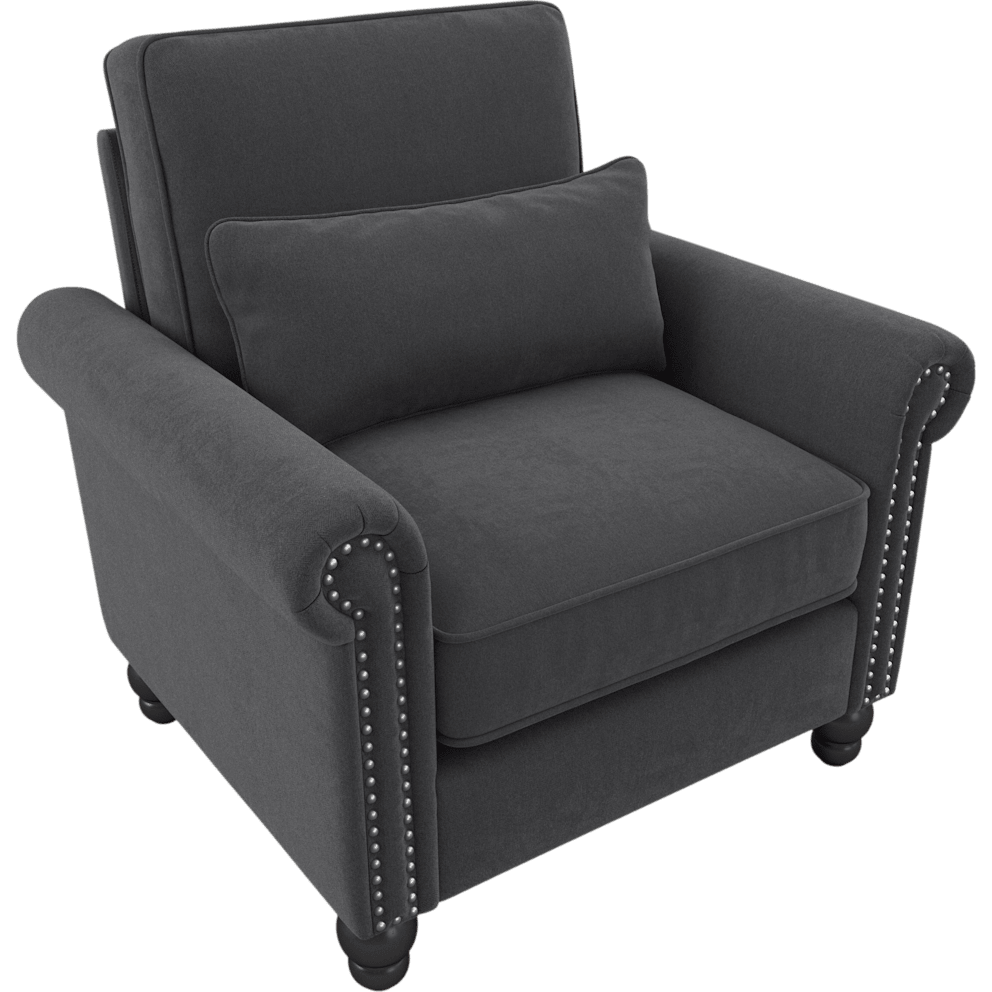 Charcoal Gray Herringbone