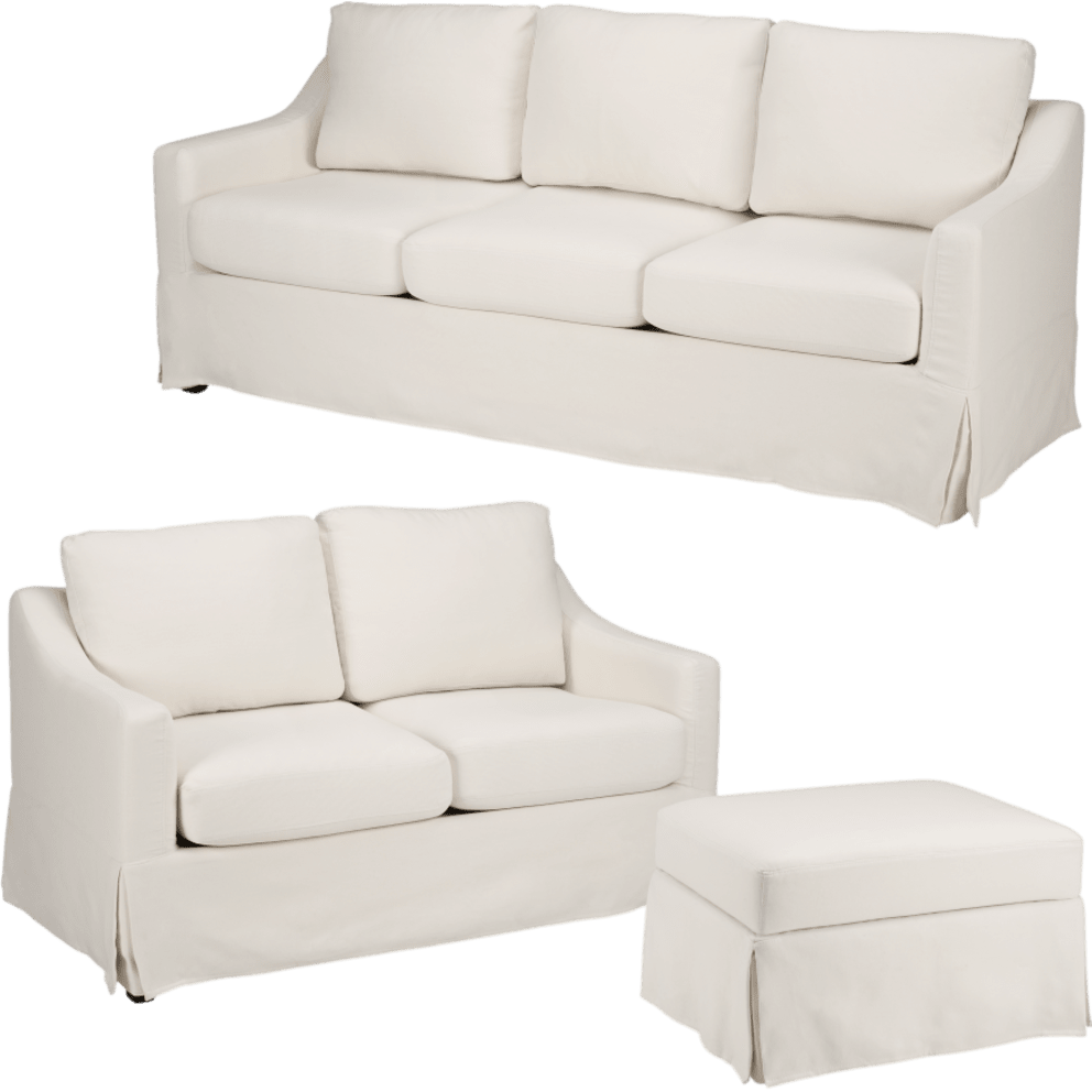 Ivory Basketweave Fabric