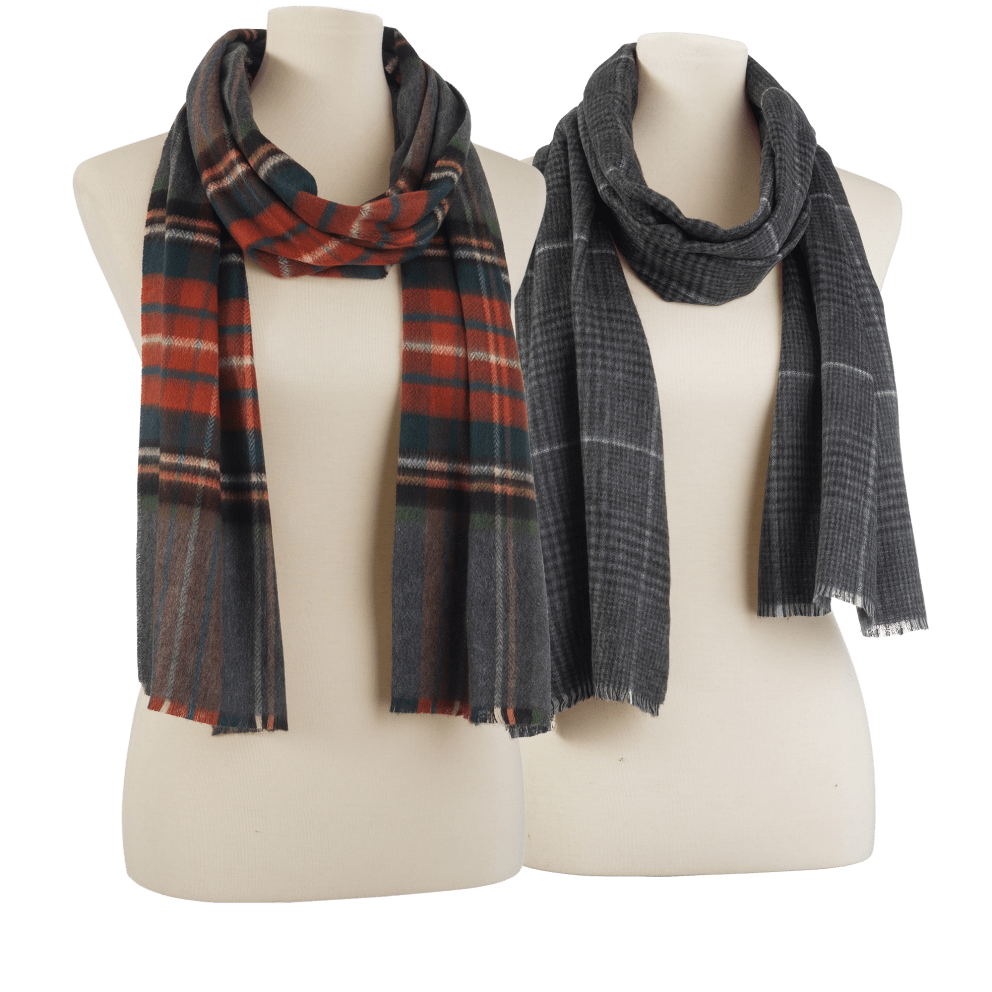 Rust or Grey/White Plaid