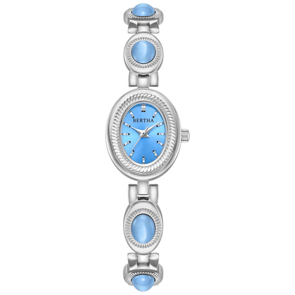 Silver / Blue