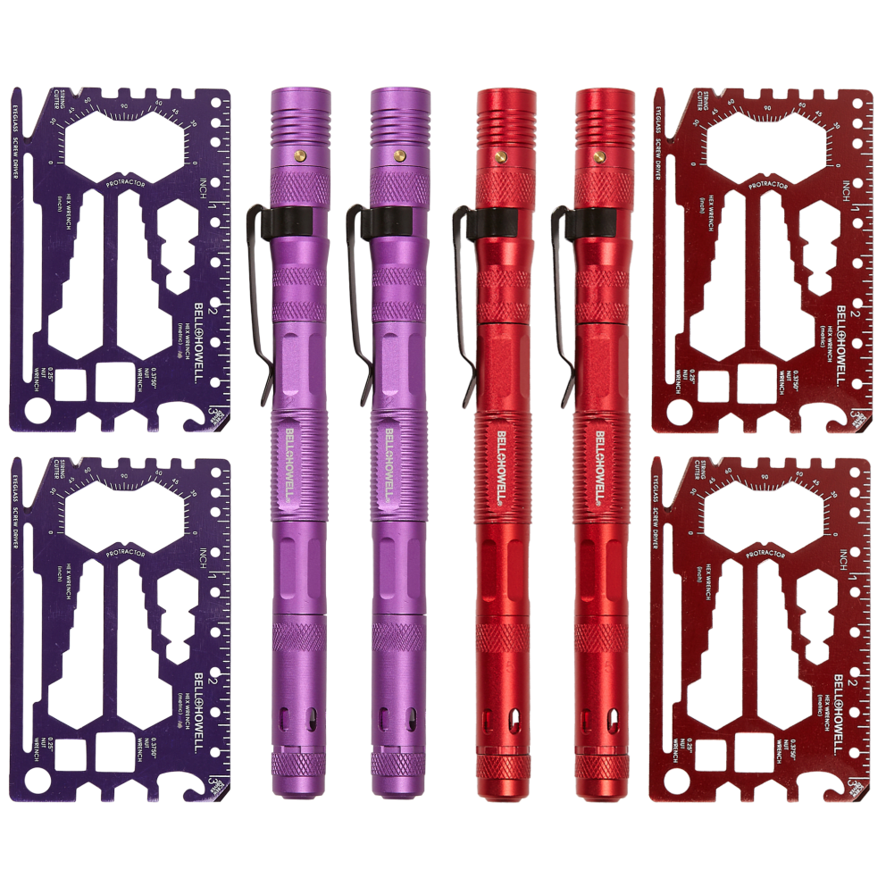 2 Purple + 2 Red