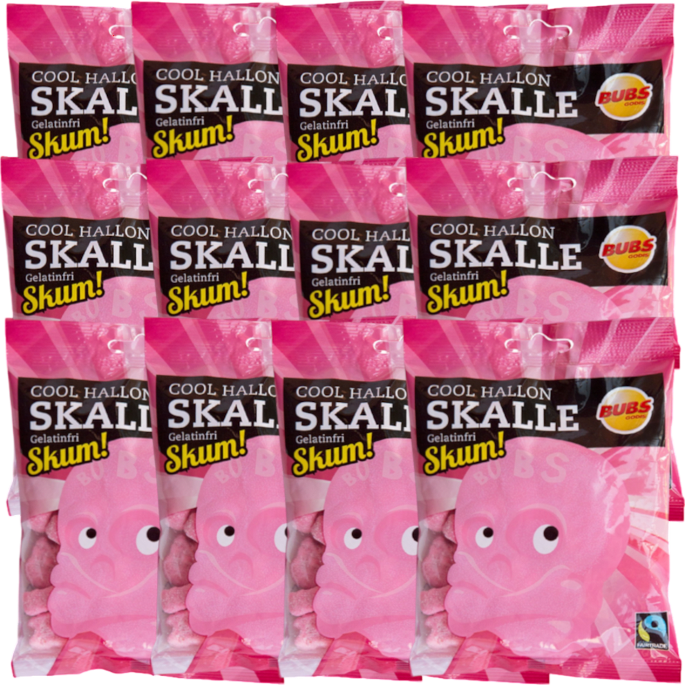 Raspberry Foam Skulls
