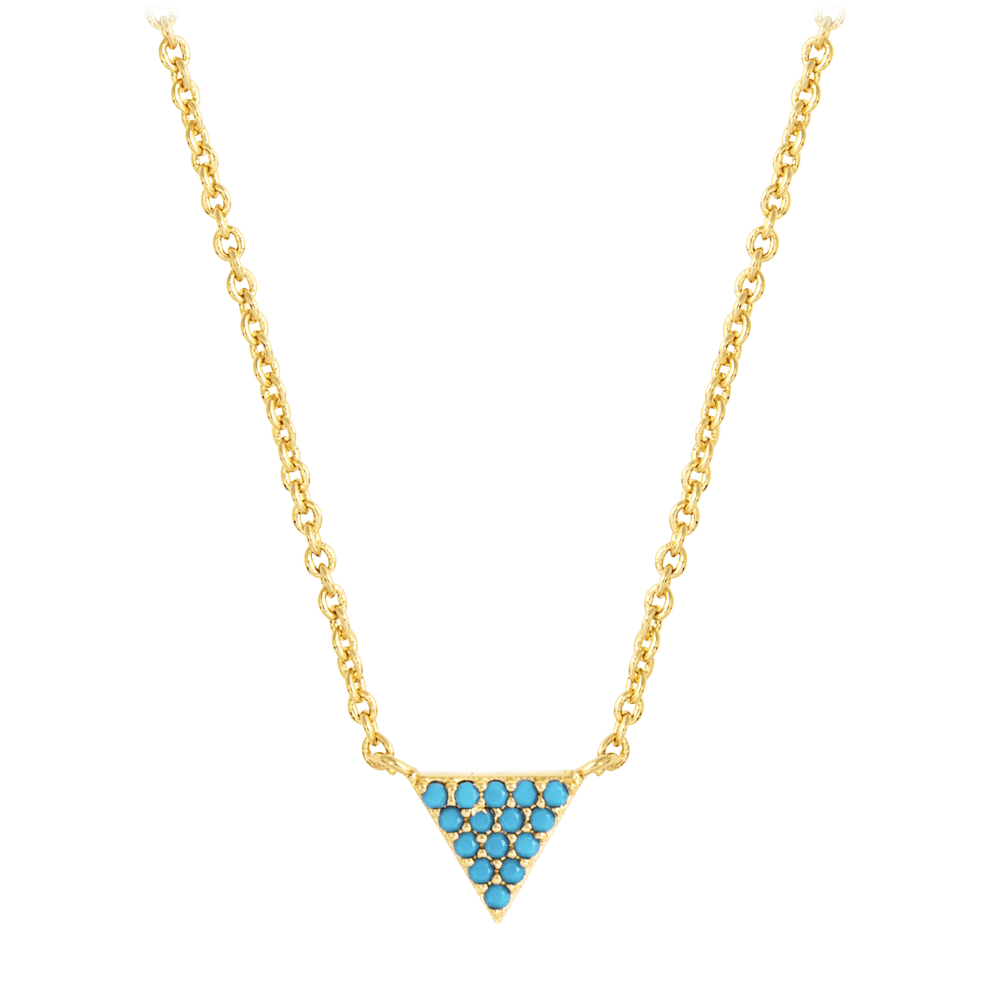 Yellow Gold Turquoise Stone
