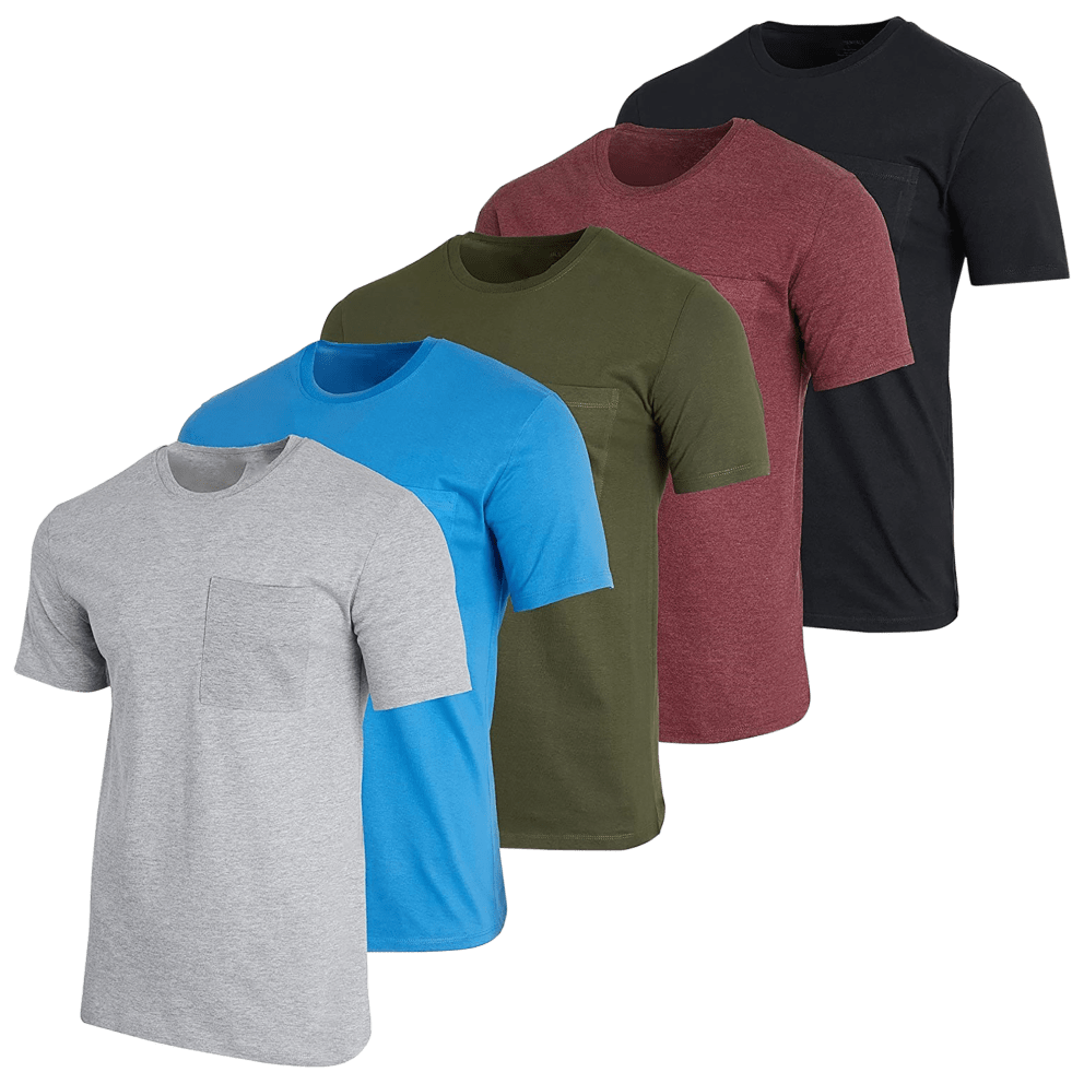 Set 4: Grey, Blue, Olive, Burgundy, Olive, Black