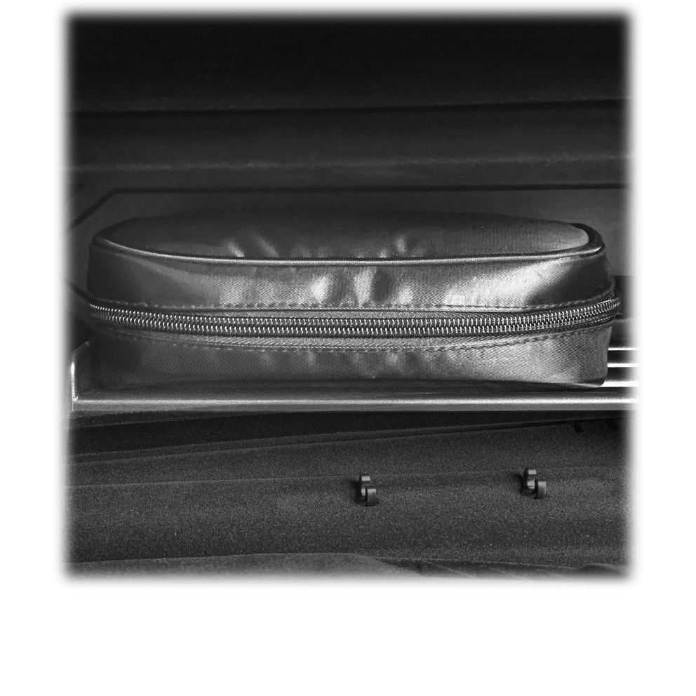 Comes with a carrying case, and fits in any glove box