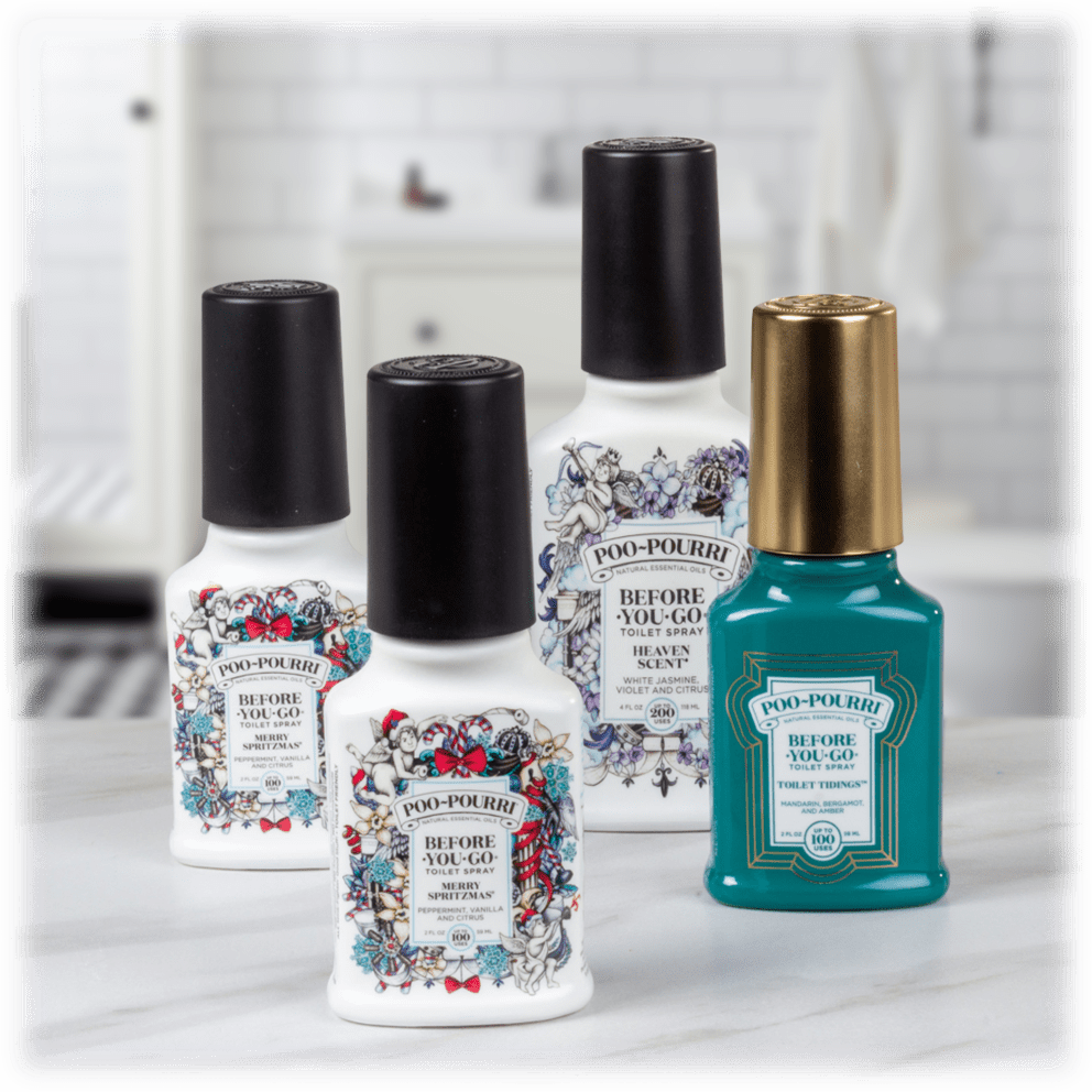 4-Pack PooPourri Holiday Home Set