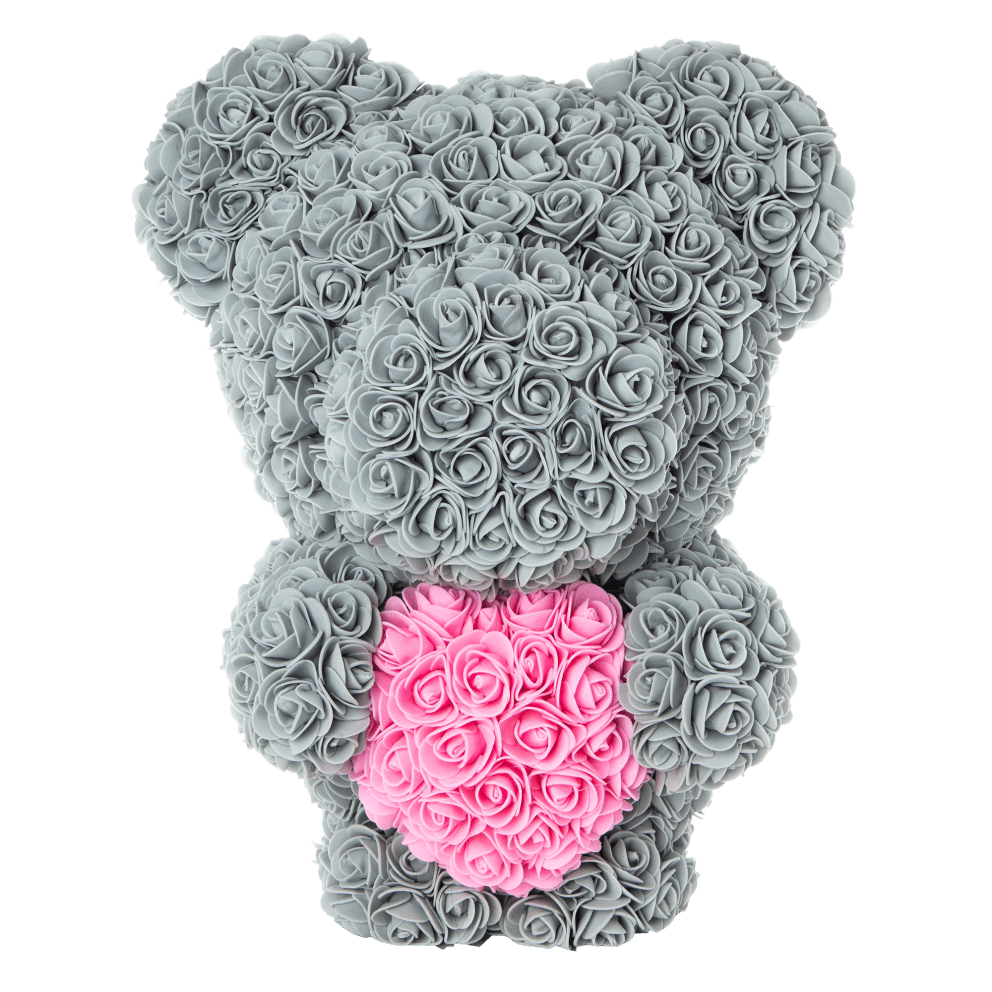 Grey w/ Pink Heart