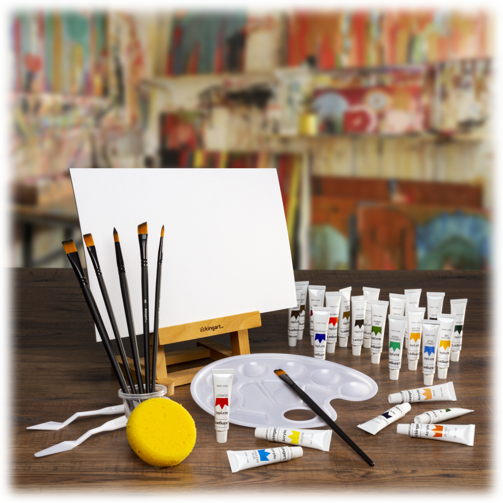 Easel not included